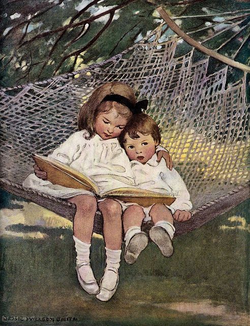 kiddos in hammock